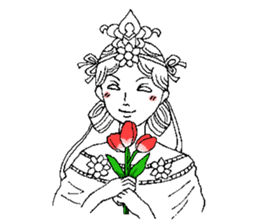 Beautiful celestial maiden sticker #8533195