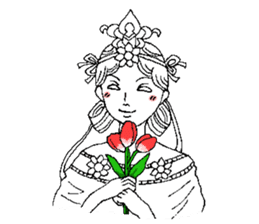 Beautiful celestial maiden sticker #8533195