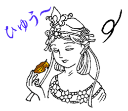 Beautiful celestial maiden sticker #8533197