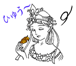 Beautiful celestial maiden sticker #8533197