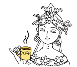 Beautiful celestial maiden sticker #8533200