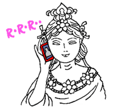 Beautiful celestial maiden sticker #8533201