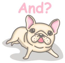 Frenchy the French Bulldog sticker #8533729