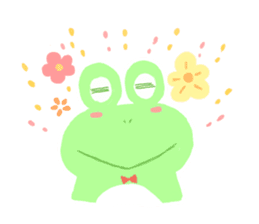 pastel frog sticker #8534066