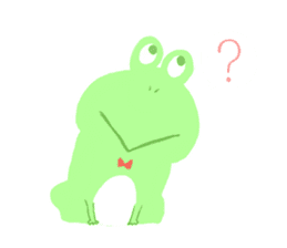 pastel frog sticker #8534067