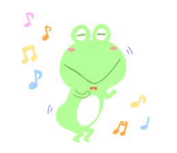 pastel frog sticker #8534069