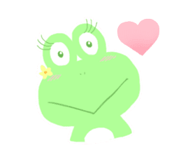 pastel frog sticker #8534079