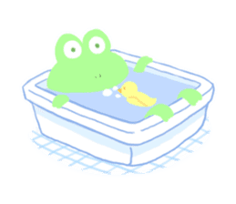 pastel frog sticker #8534094