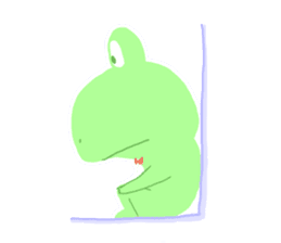 pastel frog sticker #8534099