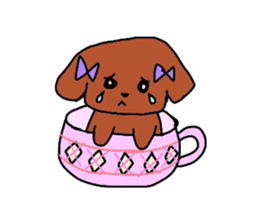 colorful puppies sticker #8534152