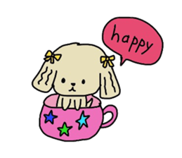 colorful puppies sticker #8534154