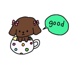 colorful puppies sticker #8534155