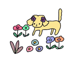 colorful puppies sticker #8534177