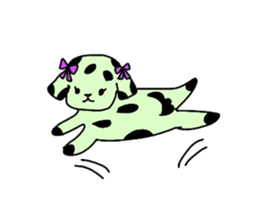 colorful puppies sticker #8534181