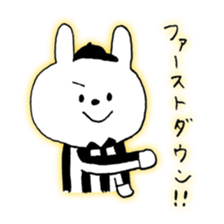 football rabit sticker #8537380