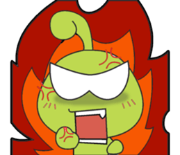 BUG KOB (GREEN FROG) sticker #8537556