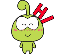 BUG KOB (GREEN FROG) sticker #8537557