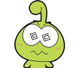 BUG KOB (GREEN FROG) sticker #8537560