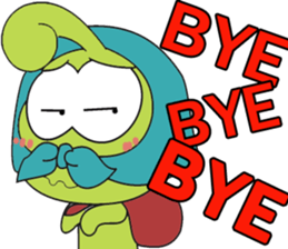 BUG KOB (GREEN FROG) sticker #8537576