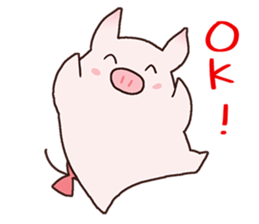 " Pukuboo " of Pukupuku Piglet sticker #8538746