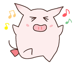 " Pukuboo " of Pukupuku Piglet sticker #8538775