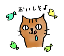 A cat named Torata5 in winter sticker #8539047