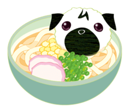 Pugchii's dreamland -DAIKON art sticker #8539511