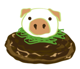 Pugchii's dreamland -DAIKON art sticker #8539519