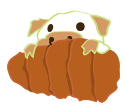 Pugchii's dreamland -DAIKON art sticker #8539520