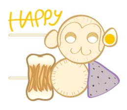 Pugchii's dreamland -DAIKON art sticker #8539528