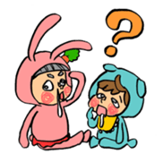 Bothering Rabbit and Scary Bear sticker #8539547