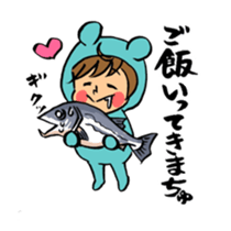 Bothering Rabbit and Scary Bear sticker #8539555