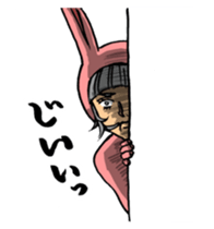 Bothering Rabbit and Scary Bear sticker #8539559