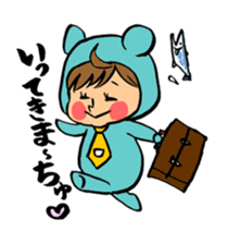 Bothering Rabbit and Scary Bear sticker #8539570