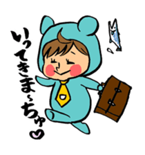 Bothering Rabbit and Scary Bear sticker #8539570