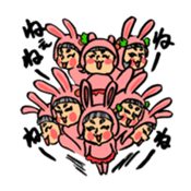 Bothering Rabbit and Scary Bear sticker #8539574