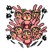 Bothering Rabbit and Scary Bear sticker #8539574