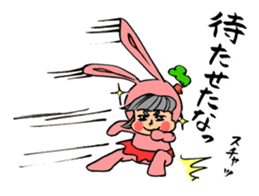 Bothering Rabbit and Scary Bear sticker #8539576