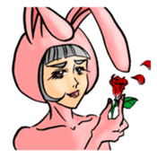 Bothering Rabbit and Scary Bear sticker #8539577