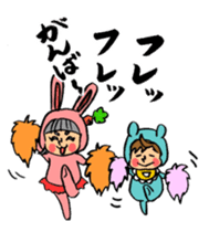 Bothering Rabbit and Scary Bear sticker #8539578