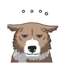 Comical dog sticker sticker #8539846