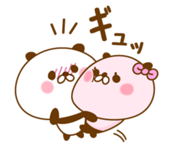 Love Love Panda sticker #8540687