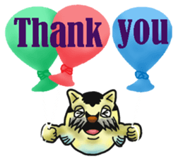 Tiger puffer Mr. balloons mock  2 sticker #8541308