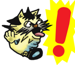 Tiger puffer Mr. balloons mock  2 sticker #8541315