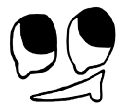 Face (There is no letter)5 woman sticker #8541869