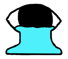 Face (There is no letter)5 woman sticker #8541889