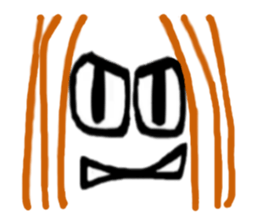 Face (There is no letter)5 woman sticker #8541891