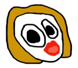 Face (There is no letter)5 woman sticker #8541895