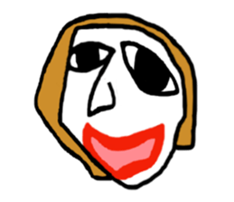 Face (There is no letter)5 woman sticker #8541901