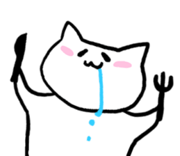 aka crazy cat sticker #8542280